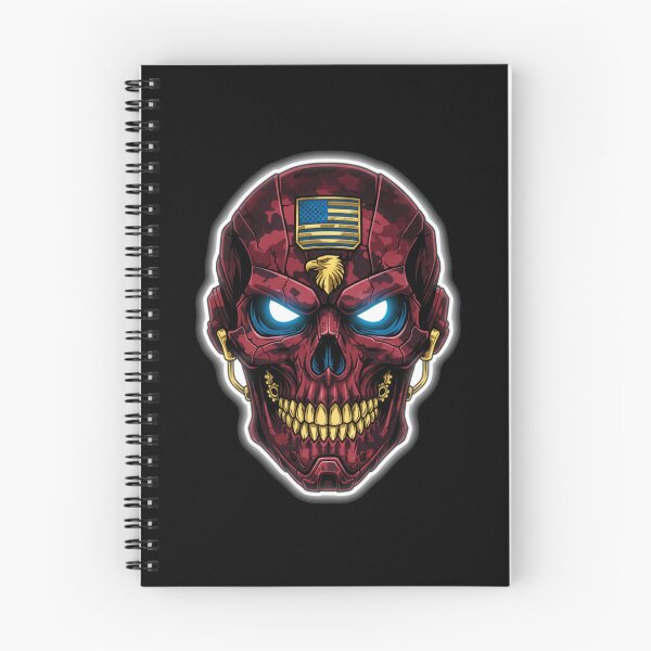 Item preview, US Military Skull - High Contrast Vector Art designed and sold by LaNadaYFundante.