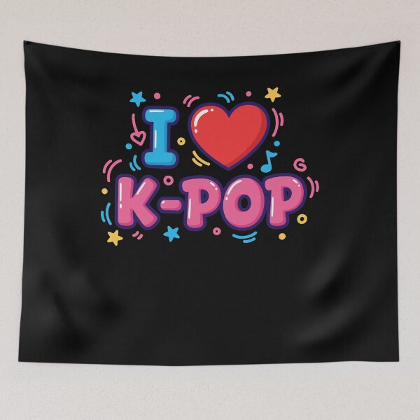 Item preview, I Love K-Pop Cute Korean Music Anime Korea Korean designed and sold by LuminOrb.