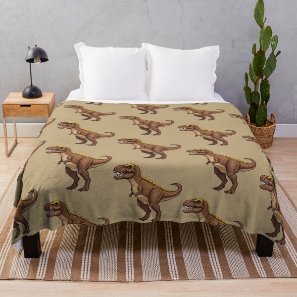 Item preview, Pixel Art Brown T-Rex designed and sold by Potato Quality Prints.