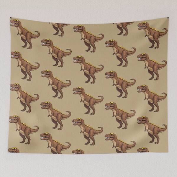 Item preview, Pixel Art Brown T-Rex designed and sold by Potato Quality Prints.
