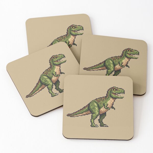 Item preview, Pixel Art Green T-Rex designed and sold by Potato Quality Prints.