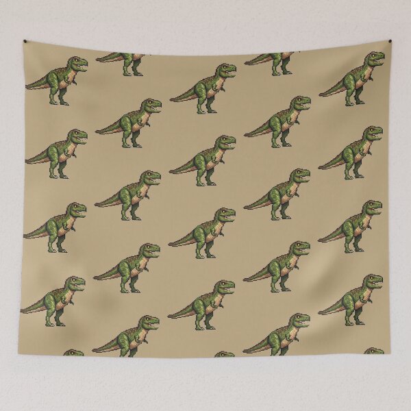 Item preview, Pixel Art Green T-Rex designed and sold by Potato Quality Prints.