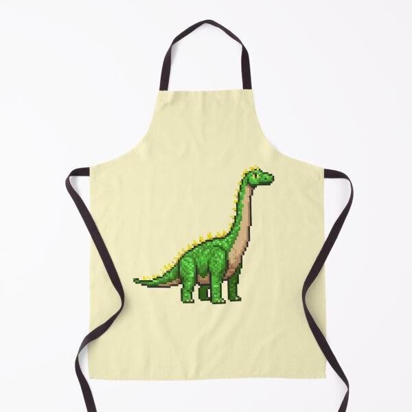 Item preview, Pixel Art Light Green Brontosaurus designed and sold by Potato Quality Prints.