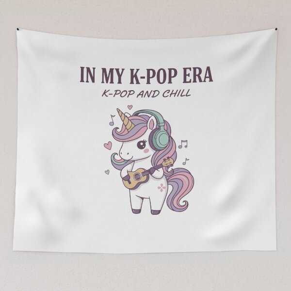 Item preview, In My K-Pop Era K-Pop And Chill Unicorn Kpop Music designed and sold by LuminOrb.