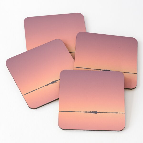 Item preview, Abstract Sunset Horizon – Golden Hour Ruined Silhouette designed and sold by Static Horizon Art.