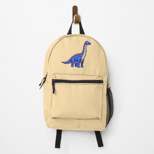 Item preview, Pixel Art Dark Blue Brontosaurus designed and sold by Potato Quality Prints.