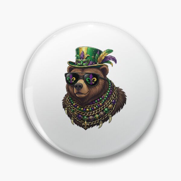 Item preview, Mardi Gras Bear Party Celebration designed and sold by salmzouriart.