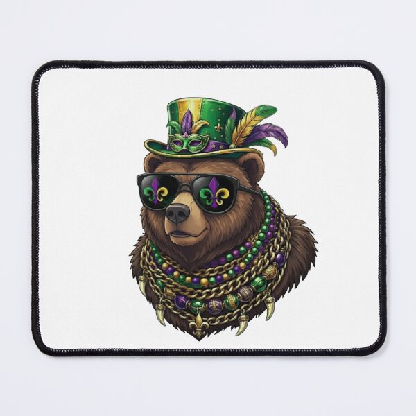 Item preview, Mardi Gras Bear Party Celebration designed and sold by salmzouriart.