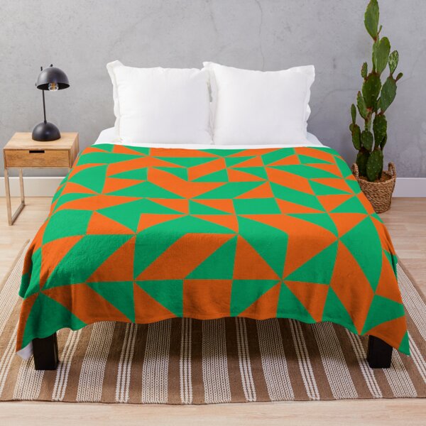 Item preview, Orange and Green Geometric Shapes Pattern designed and sold by OneThreeSix.