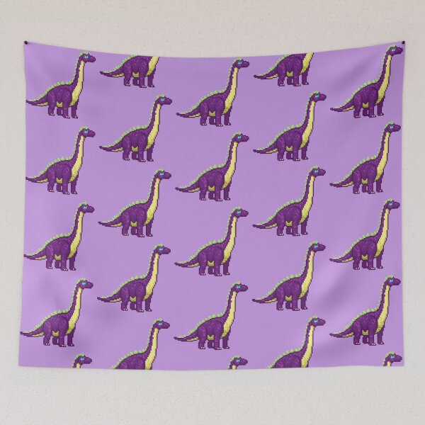 Item preview, Pixel Art Purple Brontosaurus designed and sold by Potato Quality Prints.