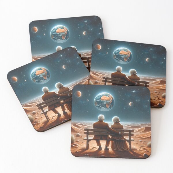 Item preview, Couple Gazing at Earth, Imagining Their Past designed and sold by RobertMartinArt.