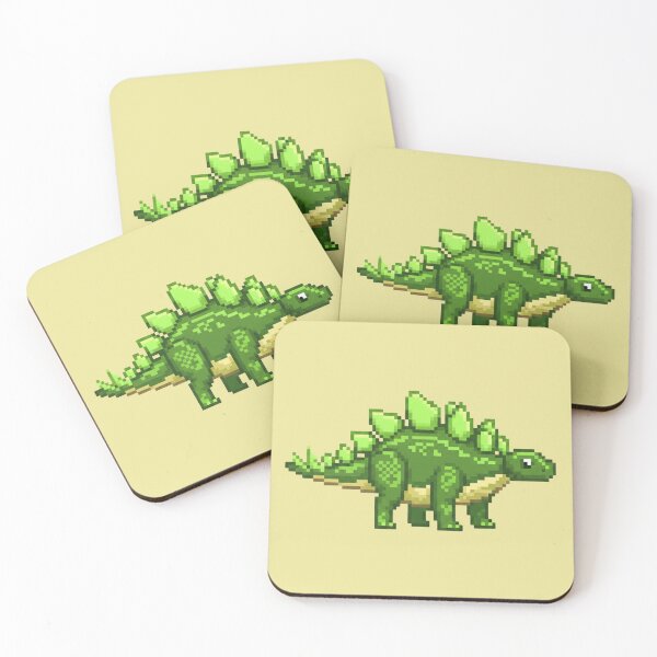 Item preview, Pixel Art Green Stegosaurus designed and sold by Potato Quality Prints.