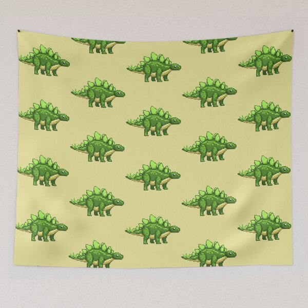 Item preview, Pixel Art Green Stegosaurus designed and sold by Potato Quality Prints.