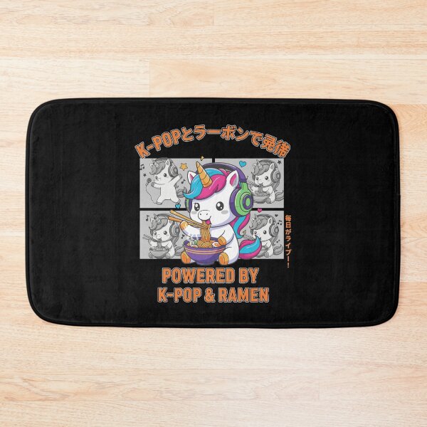 Item preview, Powered By K-Pop And Ramen Cute Kpop Anime Unicorn designed and sold by LuminOrb.