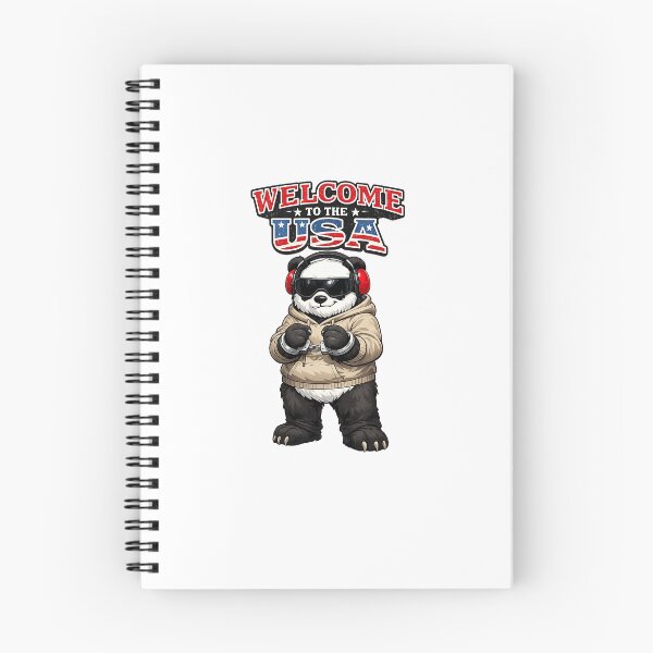 Item preview, Welcome to the USA  America Panda designed and sold by Frizzanteworld.