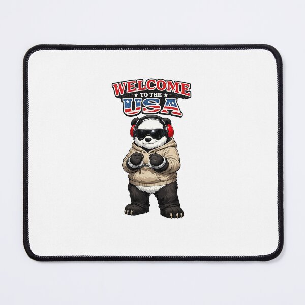 Item preview, Welcome to the USA America Panda designed and sold by Frizzanteworld.