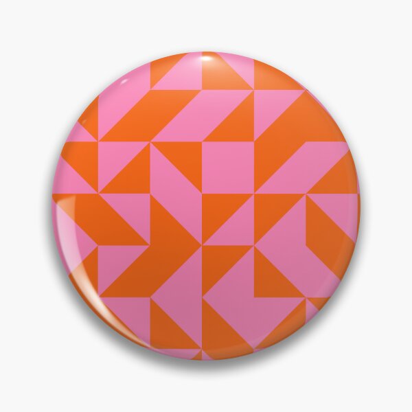Item preview, Pink and Orange Geometric Shapes Pattern  designed and sold by OneThreeSix.