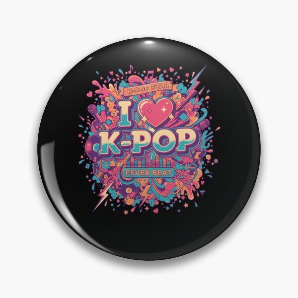Item preview, I Love K-Pop Fever Beat K-Pop Star Korean Music designed and sold by LuminOrb.