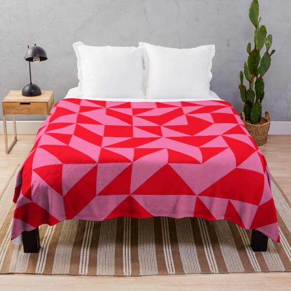 Item preview, Pink and Red Geometric Shapes Pattern designed and sold by OneThreeSix.