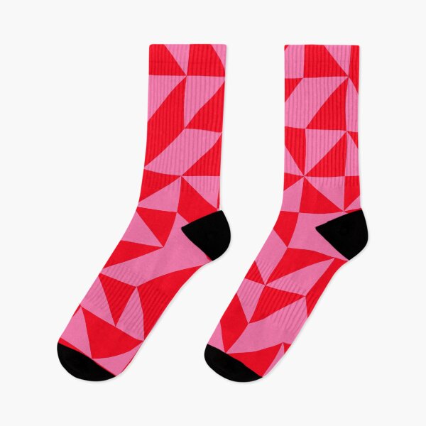 Item preview, Pink and Red Geometric Shapes Pattern  designed and sold by OneThreeSix.