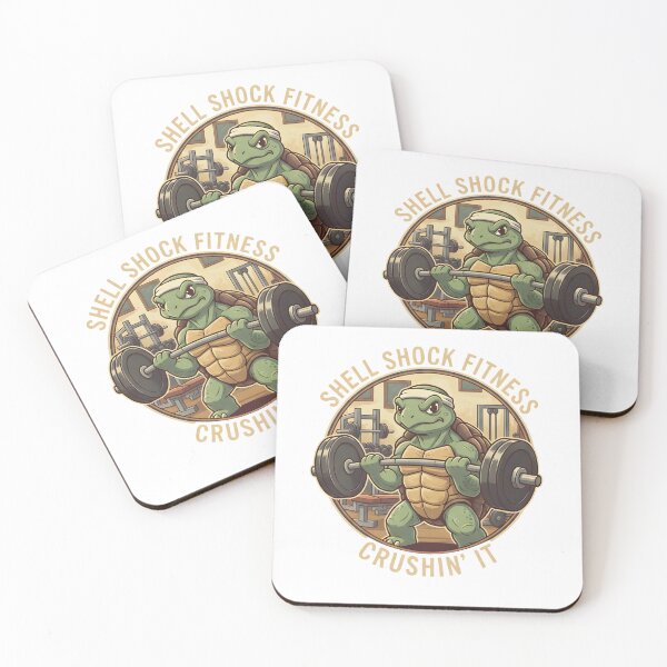 Item preview, Shell Shock Fitness – Buff Bodybuilding Gym Turtle designed and sold by draft & digital.