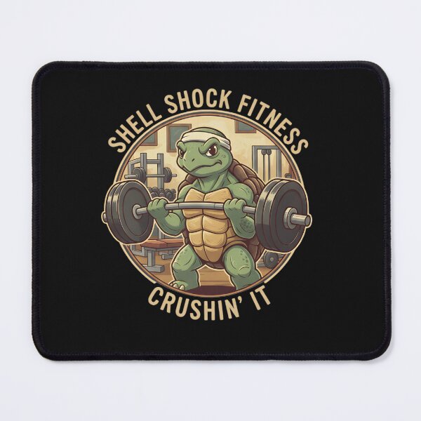Item preview, Shell Shock Fitness – Buff Bodybuilding Gym Turtle designed and sold by draft & digital.