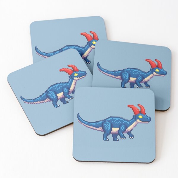 Item preview, Pixel Art Dark Blue Dinosaur designed and sold by Potato Quality Prints.