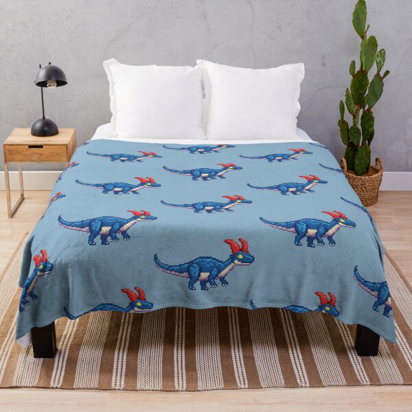 Item preview, Pixel Art Dark Blue Dinosaur designed and sold by Potato Quality Prints.