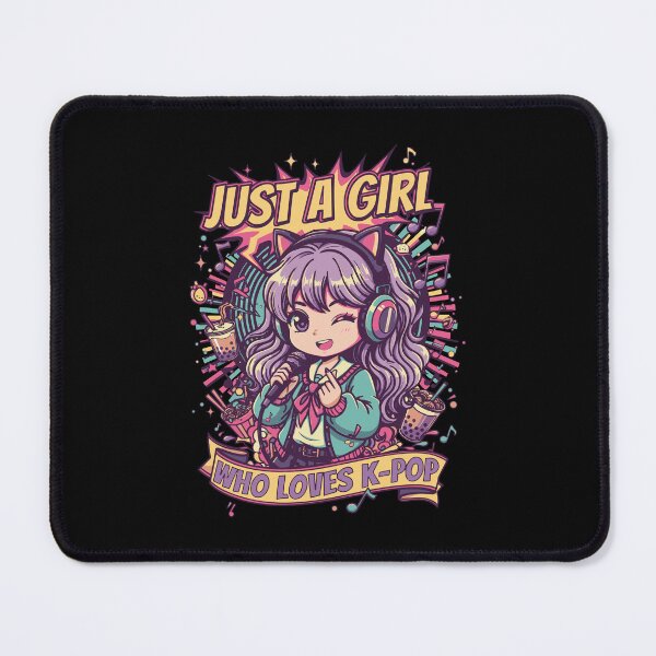 Item preview, Just A Girl Who Loves K-Pop Korean Music designed and sold by LuminOrb.
