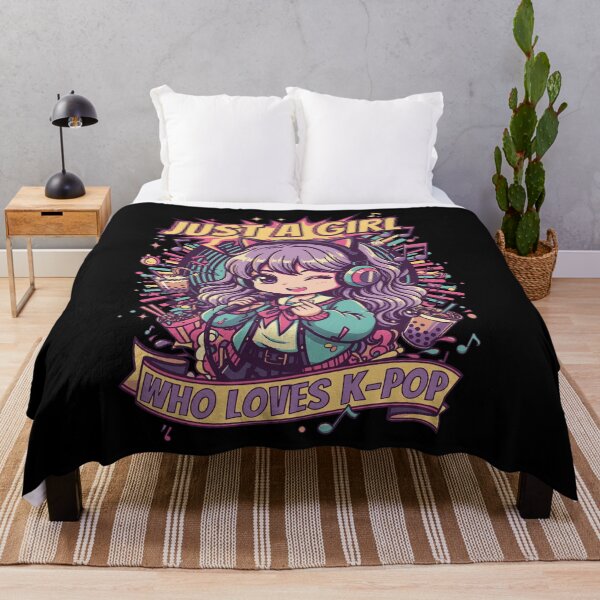 Item preview, Just A Girl Who Loves K-Pop Korean Music designed and sold by LuminOrb.