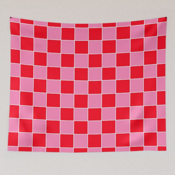 Item preview, Pink and Red Grid designed and sold by OneThreeSix.
