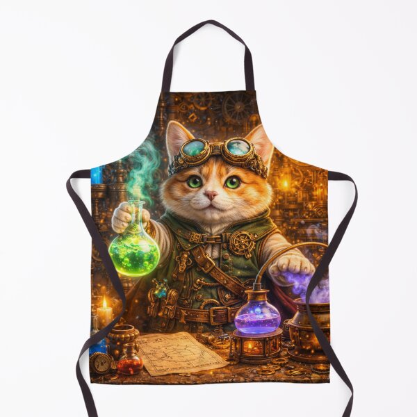 Item preview, SteamPaws – 3D Steampunk Cat Alchemist designed and sold by ArtBryz.