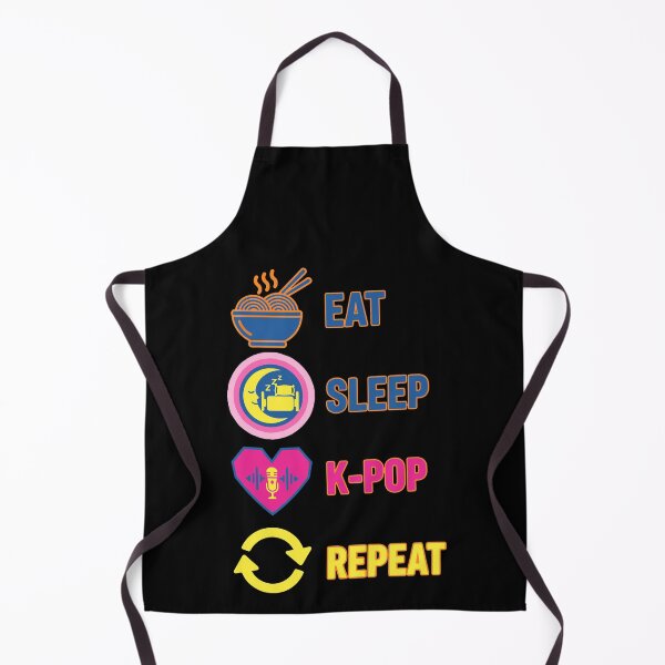 Item preview, Eat Sleep K-Pop Repeat Korean Music Cute Kpop Love designed and sold by LuminOrb.