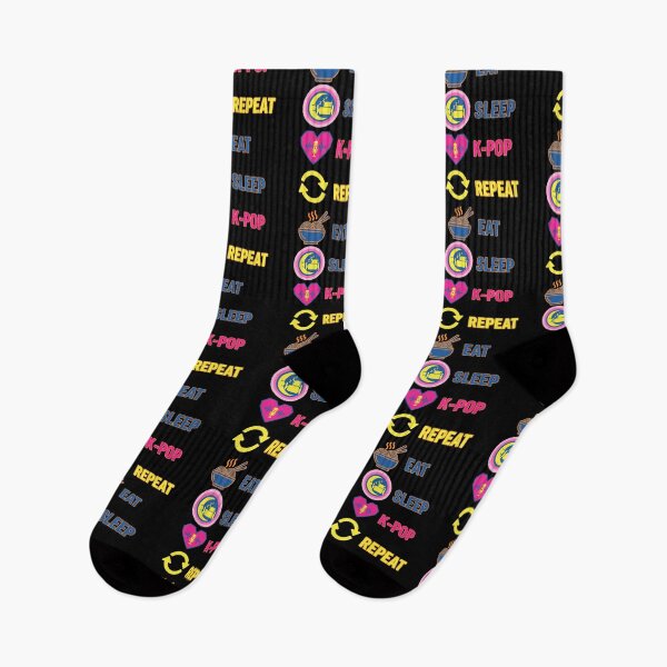 Item preview, Eat Sleep K-Pop Repeat Korean Music Cute Kpop Love designed and sold by LuminOrb.
