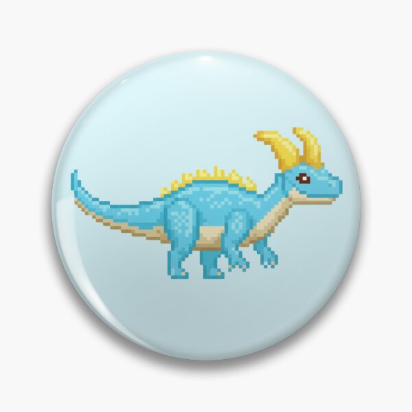 Item preview, Pixel Art Light Blue Dinosaur designed and sold by Potato Quality Prints.