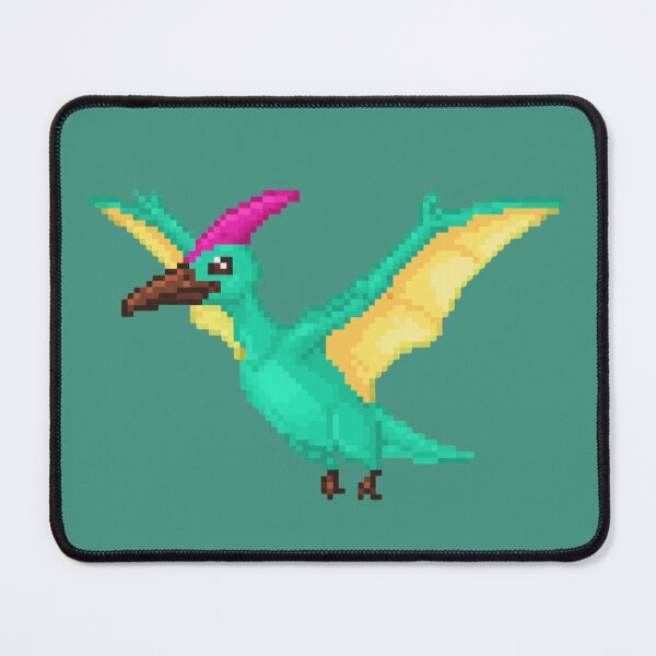 Item preview, Pixel Art Light Blue Pterodactyl designed and sold by Potato Quality Prints.
