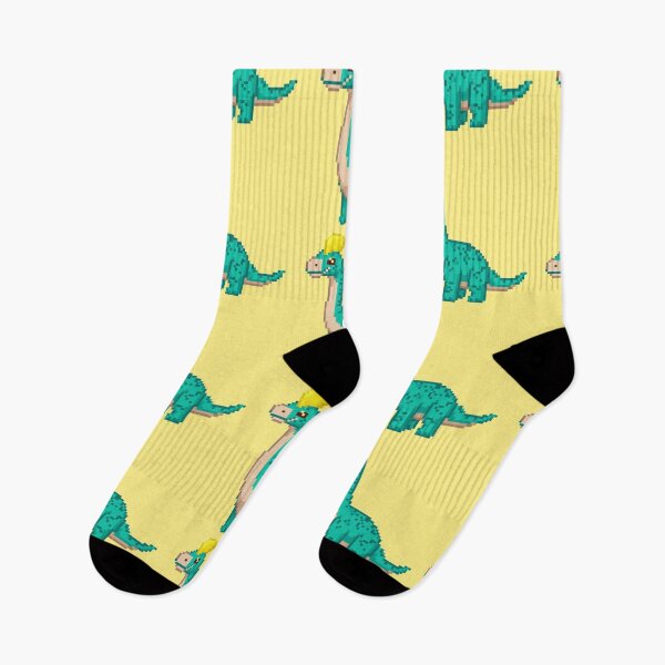 Item preview, Pixel Art Cute Light Blue Dinosaur designed and sold by Potato Quality Prints.