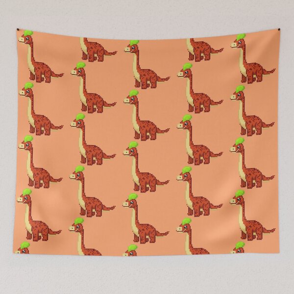 Item preview, Pixel Art Cute Red Dinosaur designed and sold by Potato Quality Prints.