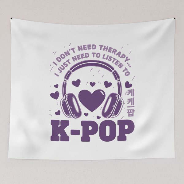 Item preview, I Dont Need Therapy I Just Need To Listen To K-Pop designed and sold by LuminOrb.