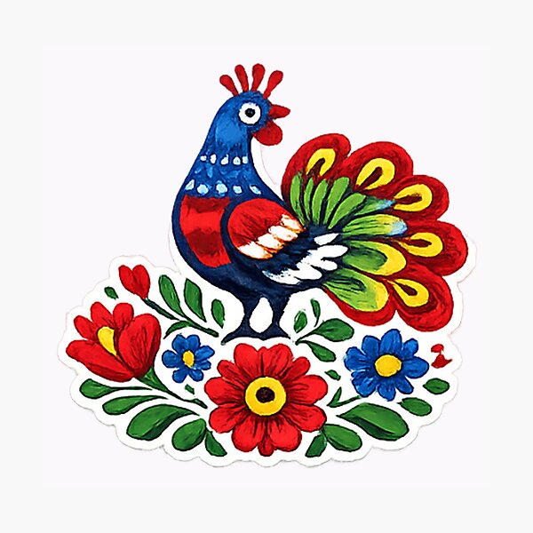Item preview, Hungarian Folk Art - Chicken designed and sold by cjpdee.