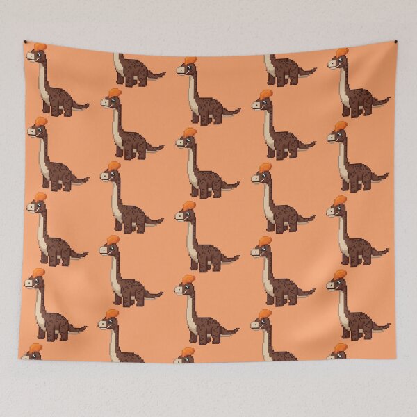 Item preview, Pixel Art Cute Brown Dinosaur designed and sold by Potato Quality Prints.