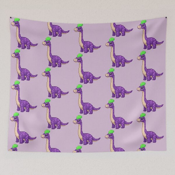 Item preview, Pixel Art Cute Purple Dinosaur designed and sold by Potato Quality Prints.