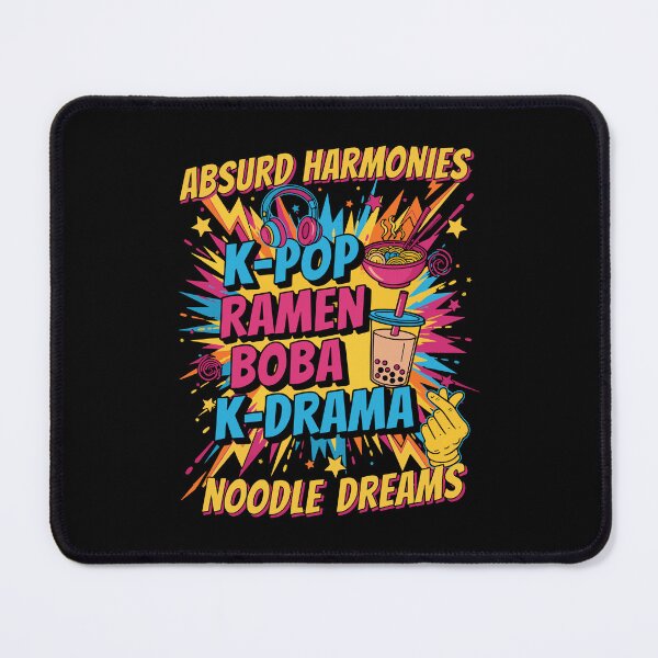 Item preview, Absurd Harmonies K-Pop Ramen Boba K Drama Noodle designed and sold by LuminOrb.