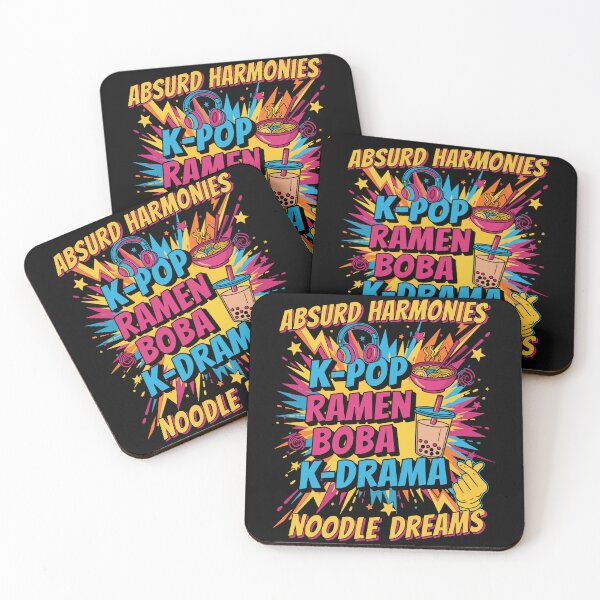 Item preview, Absurd Harmonies K-Pop Ramen Boba K Drama Noodle designed and sold by LuminOrb.