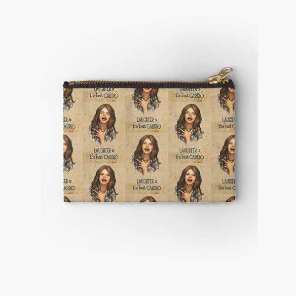 Item preview, Laughter is the Best Cardio, Woman Laughing Illustration designed and sold by JoyfulWhimsy.