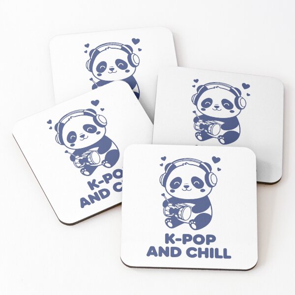 Item preview, K-Pop And Chill Panda Headphones Korean Music designed and sold by LuminOrb.