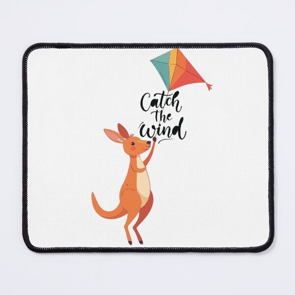 Item preview, Catch the Wind – Kangaroo Flying a Kite designed and sold by MarWachaN.
