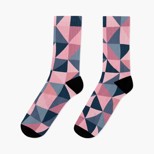 Item preview, Pink and Blue Shades Geometric Pattern  designed and sold by OneThreeSix.