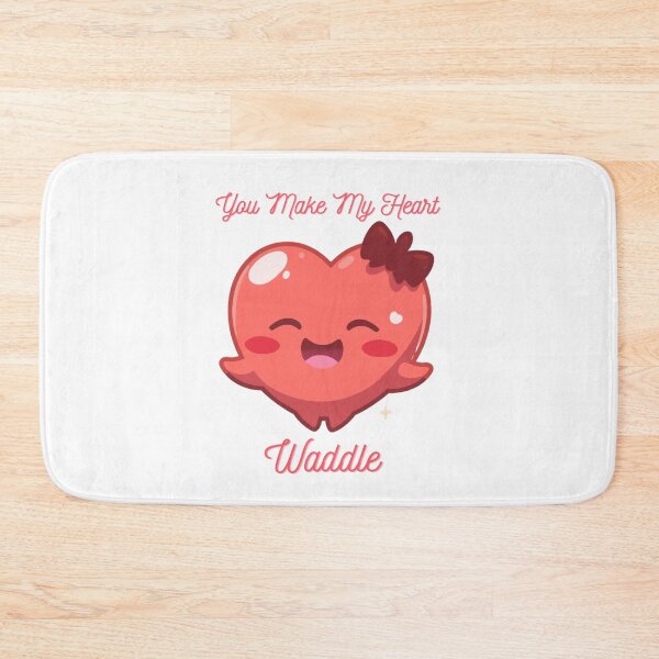 Item preview, You Make My Heart Waddle – Kawaii Penguin Valentine Art designed and sold by MarWachaN.