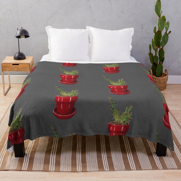 Item preview, Potted cactus in red pot designed and sold by hollycooper.